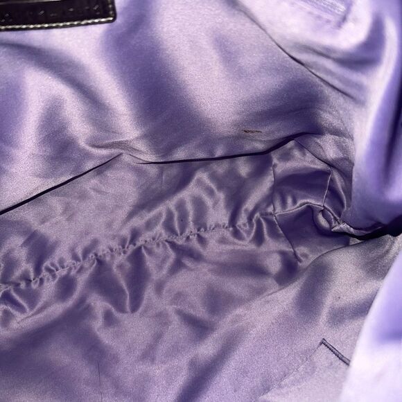 Coach RARE Poppy Blue Ice Ski Bunny Glam Tote with Two Acrylic Tags - Picture 7 of 15